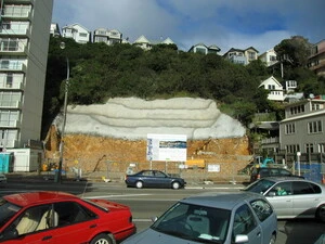 Foundation excavations, Oriental Bay