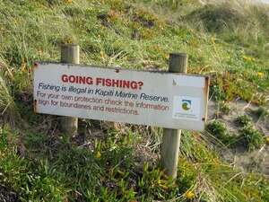 No fishing sign