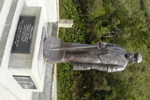 Statue of coal miner, Brunner