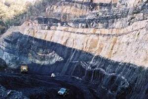 Coal seam, Garvey Creek mine