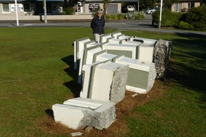 Greymouth war memorial gates uplifted