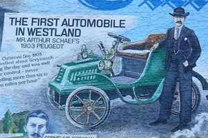First automobile in Westland
