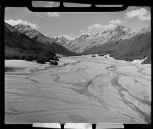 Hopkins Valley at the head of Lake Ohau, Waitaki District, Canterbury Region