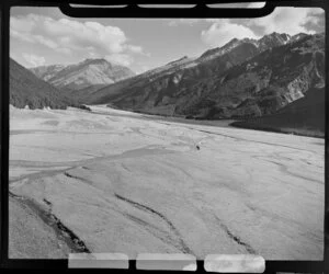 Hopkins Valley at the head of Lake Ohau, Waitaki District, Canterbury Region