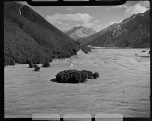 Hopkins Valley at the head of Lake Ohau, Waitaki District, Canterbury Region