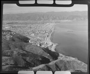 Petone, Lower Hutt, Wellington, showing beach and The Esplanade