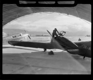 Southern Scenic Air Services aircrafts at terminal, Queenstown