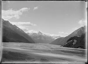 Hopkins Valley at the head of Lake Ohau, Waitaki District, Canterbury Region