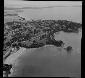 Torbay, East Coast Bays, Auckland, showing Waiake Bay and The Tor