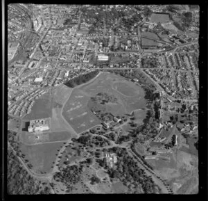 Auckland City and Domain, showing Museum and War Memorial