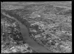 Waikako River, commercial area, Hamilton, Waikato