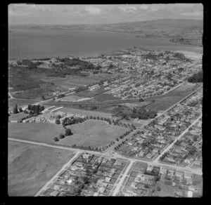 Rotorua scene, including Lake Rotorua
