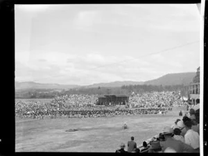 Maori performance for Royal reception, Rotorua