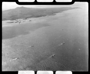 Rangitoto Island, including boats, Auckland