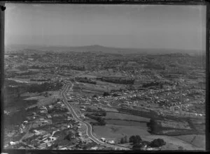 Hillsborough, Auckland, with Rangitoto Island in the distance