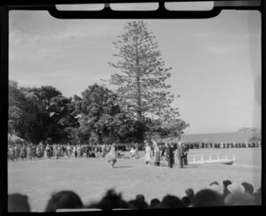 Ceremony for Queen Elizabeth and Prince Philip, Waitangi Treaty Grounds, Bay of Islands