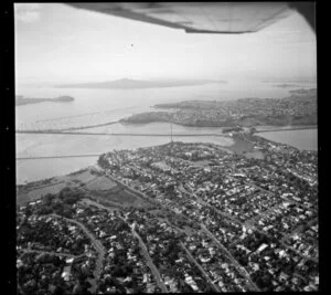 Remuera, Auckland, with Hobson Bay