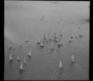 Various yachts at sea, Waitemata Harbour during the Auckland Regatta