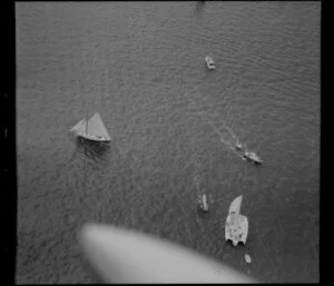 Various yachts at sea, Waitemata Harbour during the Auckland Regatta