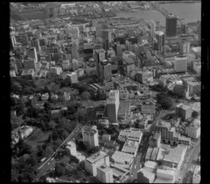 Auckland City Centre, Auckland, with Hotel Intercontinental at centre