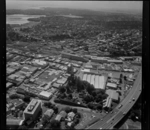 Industrial area, Newmarket, Auckland City, including Southern Motorway