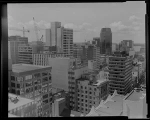 Auckland, city buildings including the Australian Mutual Provident Society and the Colonial Mutual Assurance Society