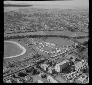 Alexandra Park raceway, Epsom Showgrounds and Greenland Hospital, Auckland