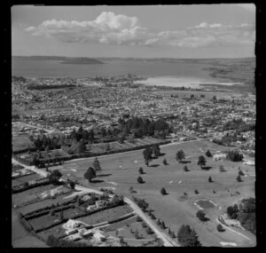 Rotorua scene, including Lake Rotorua