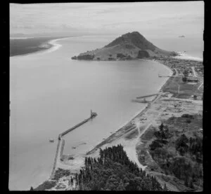 Tauranga Port, including Mount Maunganui in the background