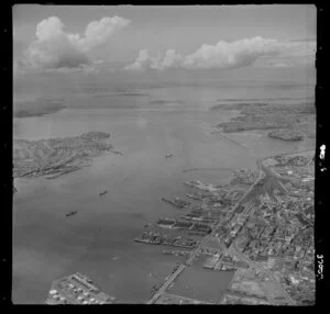 Auckland waterfront and Harbour entrance