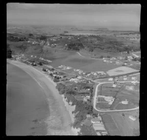 Manly, Whangaparaoa Peninsula, Auckland Region, showing housing and beach