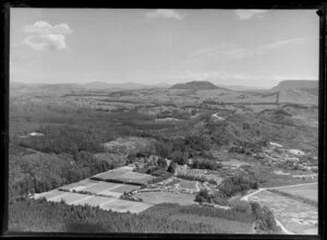 Rotorua, showing forest area and houses