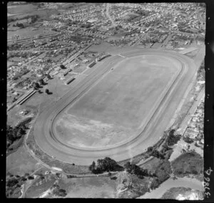 Avondale racecourse, Auckland, including surrounding area