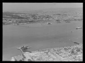 Wharves at Devonport and Auckland City