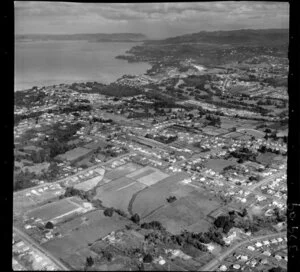 Blockhouse Bay, Auckland, showing Blockhouse Bay Road, Margate Road and Terry Street