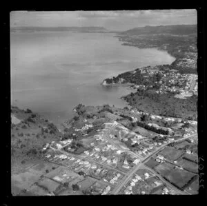 Blockhouse Bay, Auckland, showing junction of White Swan Road, Boundary Road and Gilletta Road
