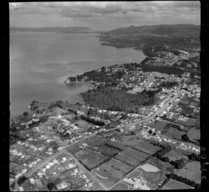 Blockhouse Bay, Auckland, showing White Swan Road, Boundary Road intersection and Donovan Street