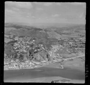 Whakatane, Bay of Plenty, including Kopeopeo Canal in the foreground