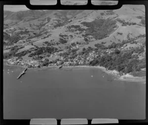 Akaroa, Banks Peninsula, showing French Bay