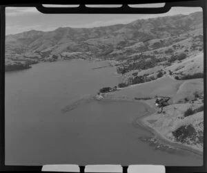 Akaroa, Banks Peninsula, showing Glen Bay