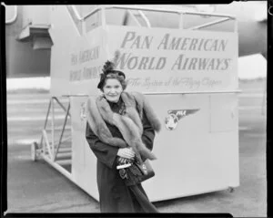 Mrs G A Cole, arriving passenger on Pan American World Airways