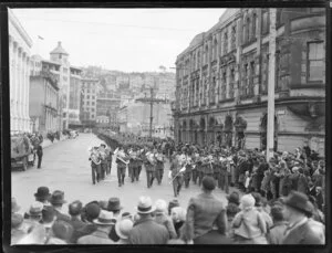 Wellington Territorial Squadron, RNZAF, street parade
