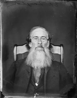 Head and shoulders portrait of an elderly man, probably Mr Ed Taylor