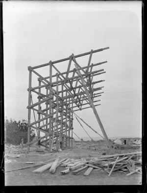 Hangar construction, Hobsonville RNZAF base