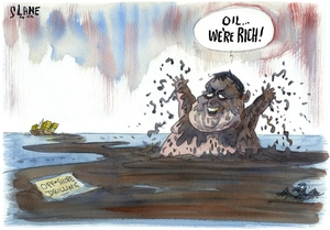 Slane, Christopher, 1957-:'Oil...we're rich!' 14 October 2011