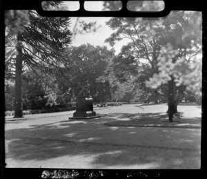 William Sefton Moorhouse statue, Botanic Gardens, Christchurch