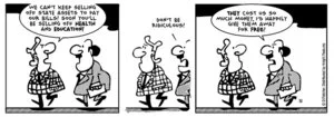 Fletcher, David 1952- :'We can't keep selling off state assets to pay our bills! Soon you'll be selling off Health and Education!' 21 October 2011