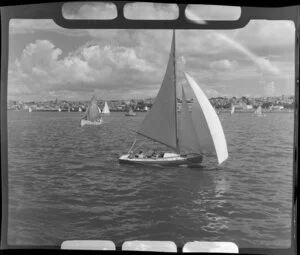 Auckland Regatta, yachts on Auckland Harbour