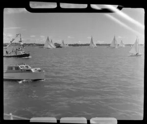 Auckland Regatta, yachts on Auckland Harbour