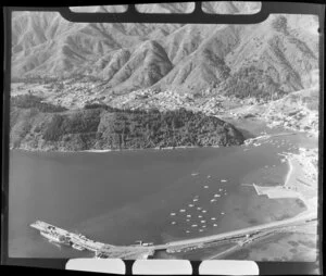 Picton and harbour in Queen Charlotte Sound, Marlborough District